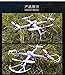 CrazyFire® Tarantula X6 RC Quadcopter, 2.4Ghz 4 Channels 6-axis Gyro Professional Drones Headless Mode RC Helicopter With Wide-angle 5.0MP HD Camera Hyper IOC and 2pcs 7.4V 1200mAh Batteries(Black)