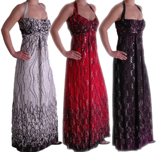 Produkt-Bild: EyeCatchClothing - Selia verf&iuml;&iquest;&frac12;hrerisch langes Neckholder Kleid