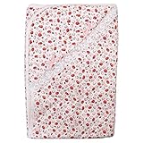 【H28年春物】(日本製) Pample Mousse(パンプルムース) 接結いちごPTレースリボン付きアフガン 80cm×80cm/PK NO.DP-61517