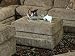 Ottoman In Chenille Fabric