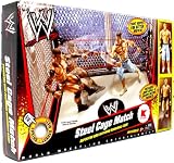 Mattel WWE Wrestling Exclusive Ring Steel Cage Match Includes John Cena Randy Orton Action FiguresIMAGE