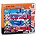 Majorette - Voiture miniature - Collection Racing Maxi Racing Set ( 4 Camions + 4 voitures)
