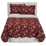 Bouquet Quilt Set - Burgundy