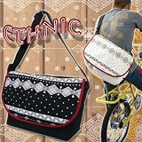 <strong>アジアンテイスト</strong>で古着系やカジュアルにも使えちゃう★エスニック柄 メッセンジャーバッグ(2932)