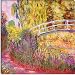 Japanese Bridge, Pond with Water Lilies by Claude Monet Canvas Painting Reproduction Art Print #1314 37