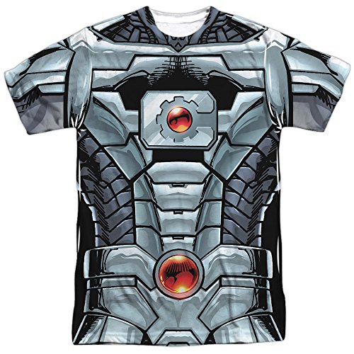 Cyborg DC Comics Superhero Justice League Costume Adult Front Print T-Shirt Tee