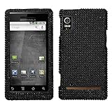 Black Diamante Protector Phone Cover for Motorola DROID 2 A955 Verizon