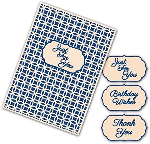 Tattered Lace Interchangeable Embossing Folder -- Linked Circles EF014