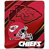 NFL Kansas City Chiefs 50-Inch-by-60-Inch Micro-Raschel Plush Throw 