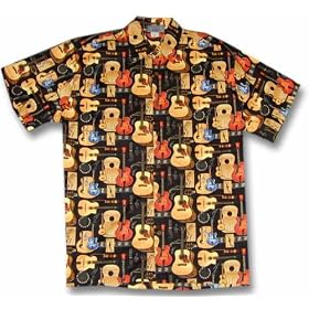 Standard Acoustic Guitar Hawaiian Shirt