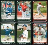 2008 Bowman Baseball Series Complete Mint Hand Collated 220 Card Set. Loaded with Your Favorite Stars Including Derek Jeter, Alex Rodriguez, Ichiro Suzuki, Albert Pujols, Daisuke Matsuzaka, Greg Maddux, Ryan Howard, Plus Rookie Cards of Joey Votto, Luke Hochevar, Billy Buckner, Chin-Lung Hu, Hiroki Kuroda and Others!