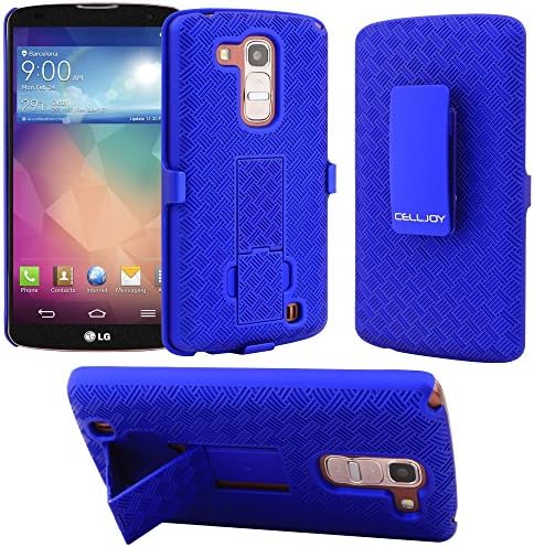 G Pro 2 Case CellJoy® [X-Hatch Armor] LG Optimus G Pro 2 Ultra Fit (PC) Hard Case Cover with ***Belt Clip Holster*** Slim Case Combo For LG G Pro 2 (Blue)