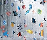 Spirella 10.21960 Duschvorhang Fish Multicolor, vinyl 180x200cm