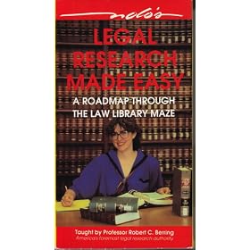 Legal Research Made Easy a Roadmap Th [VHS]