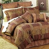 11Pcs Dynasty Chenille Comforter Set Bed in a Bag King