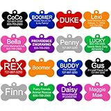 Pet ID Tags | 8 Shapes & Colors to Choose From | Dog Cat Aluminum