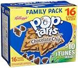Pop-Tarts, (Semi-Frosted) Chocolate Chip, 16-Count Tarts (Pack of 8)