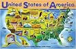 Melissa & Doug: USA Map- Wooden Jigsaw Puzzle