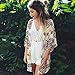 Sannysis Eleventen Women Printed Chiffon Shawl Kimono Cardigan Tops Cover up Blouse (S)+Free Headpiece Hair Band