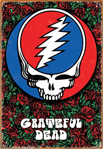 Grateful Dead Roses Tin Sign