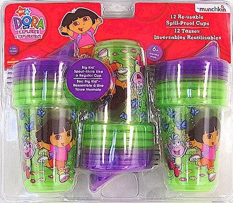 Dora The Explorer 12pc 12oz Spill Proof Cups