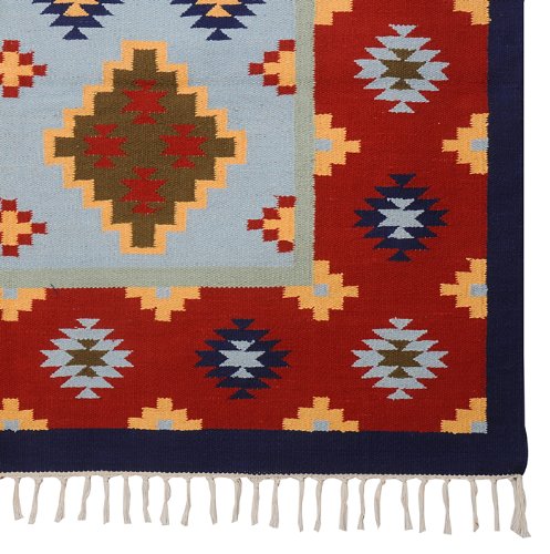 Imagen 3 de Indian Designer Handmade Cotton Yoga Mat Rug-Modern Carpet Size 80 X 50 Inches