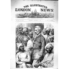 Kap-Alter Druck 1877 Herr-Stanley Native Followers Afrika