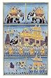 Mixed Media Art Miniatures India Folk Paintings Drawings & Water Color on Paper 5.75 x 8 inches