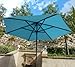 Formosa Covers 9ft Umbrella Replacement Canopy 6 Ribs in Light Blue (Canopy Only)