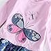 Novatx Baby Princess Butterfly Cotton Long Sleeves Girl Dress H5460 Grey