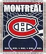 Montreal Canadiens Focus Series Throw Blanket - NHL Hockey Fan Shop Sports Team Merchandise