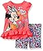Disney Baby Girls' Minnie Mouse Bike Short Set with Top