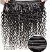 ALI JULIA 3 Bundles Brazilian Virgin Curly Hair Weave 7A Grade 100% Unprocessed Human Hair Weft Extensions Natural Color 95-100g/pc Mixed Length
