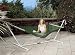 Huck Dream Hammock with White Easy Stand - in pleasantly soft 5mm Green Polyprop Netting
