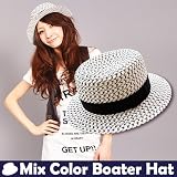 ★【春物SALE!!】【半額!!】hwc-0079◆大人気!!真夏も涼しげ♪カンカン帽♪　[ns]