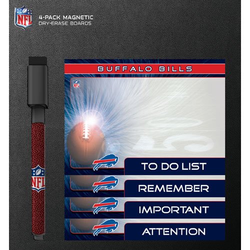 Turner Buffalo Bills Magnetic To Do Notes, 4 Pack (8730196) at Amazon.com