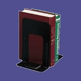 Officemate Bookends, 9 Inches, Non-Skid Base, Black, Pair (93051)