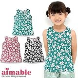(エマーブル)AIMABLE 初夏'15 花柄タンクトップ 110 ピンク