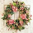 English Garden Silk Door Wreath (24 inch)