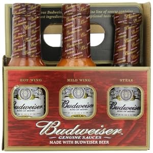 Budweiser Genuine Sauces Gift Set, 6 Pack