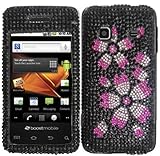 Hard Full Diamond Pink Flower Case Cover Faceplate Protector for Samsung Ga ....