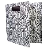 - Damask Black White Decorative Collapsible Storage Bin by -