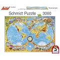 Schmidt Spiele 58272 - Weltkarte, 3000 Teile Puzzle