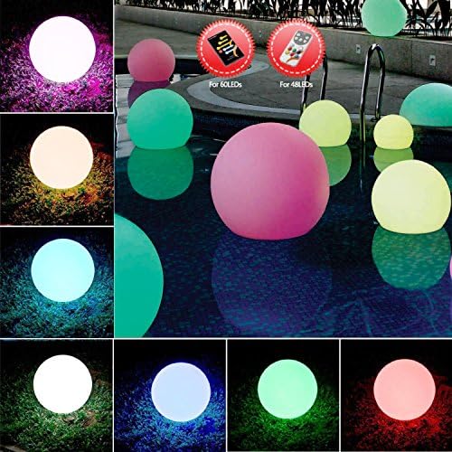Heredeco® 15.8" Floating LED Pool Glow Light Orb Ball Outdoor Living Garden Light Decor Waterproof Color Changing Ball