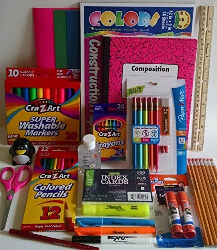 PINK ZEBRA Backpack & School Supplies Bundle For Back To School