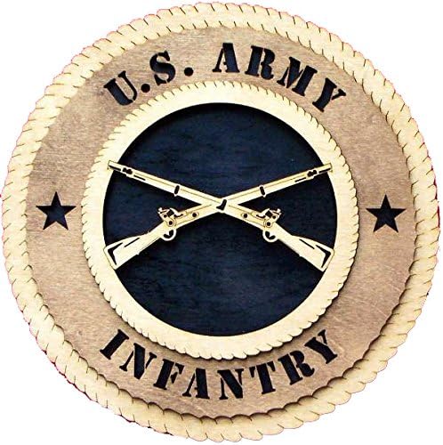 Laser Engraved, Personalized WT303 Army Infantry Wall Plaque