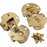 Brass - Fully Adjustable Concealed Fall Flap Hinges