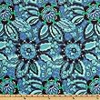 44 Wide Amy Butler Soul Blossom Corduroy Trailing Orchid Blue Velvet Fabric By The Yard