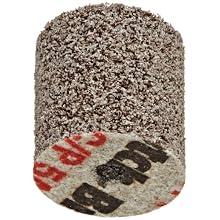 Scotch-Brite Cut and Polish Unitized Wheel, Aluminum Oxide, 1" Diameter x 1" Width, 5A Fine Grit, 35100 rpm, 3/16" Arbor (Pack of 50)