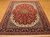 Kashan Persian Rug, 9' 9 x 6' 7